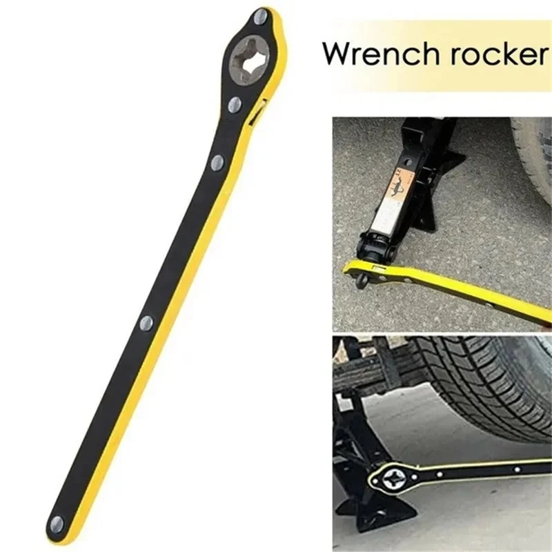 Car Auto Labor-Saving Jack Ratchet Wrench With Long Handle Jack Ratchet For Scissor Jack Lug Wrench For Tire Jack