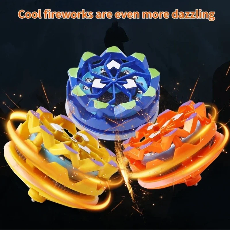 Gyroscope Toy Handheld Fireworks Gyroscope 4D System Gyro Battle Decompression Toys Children Toys