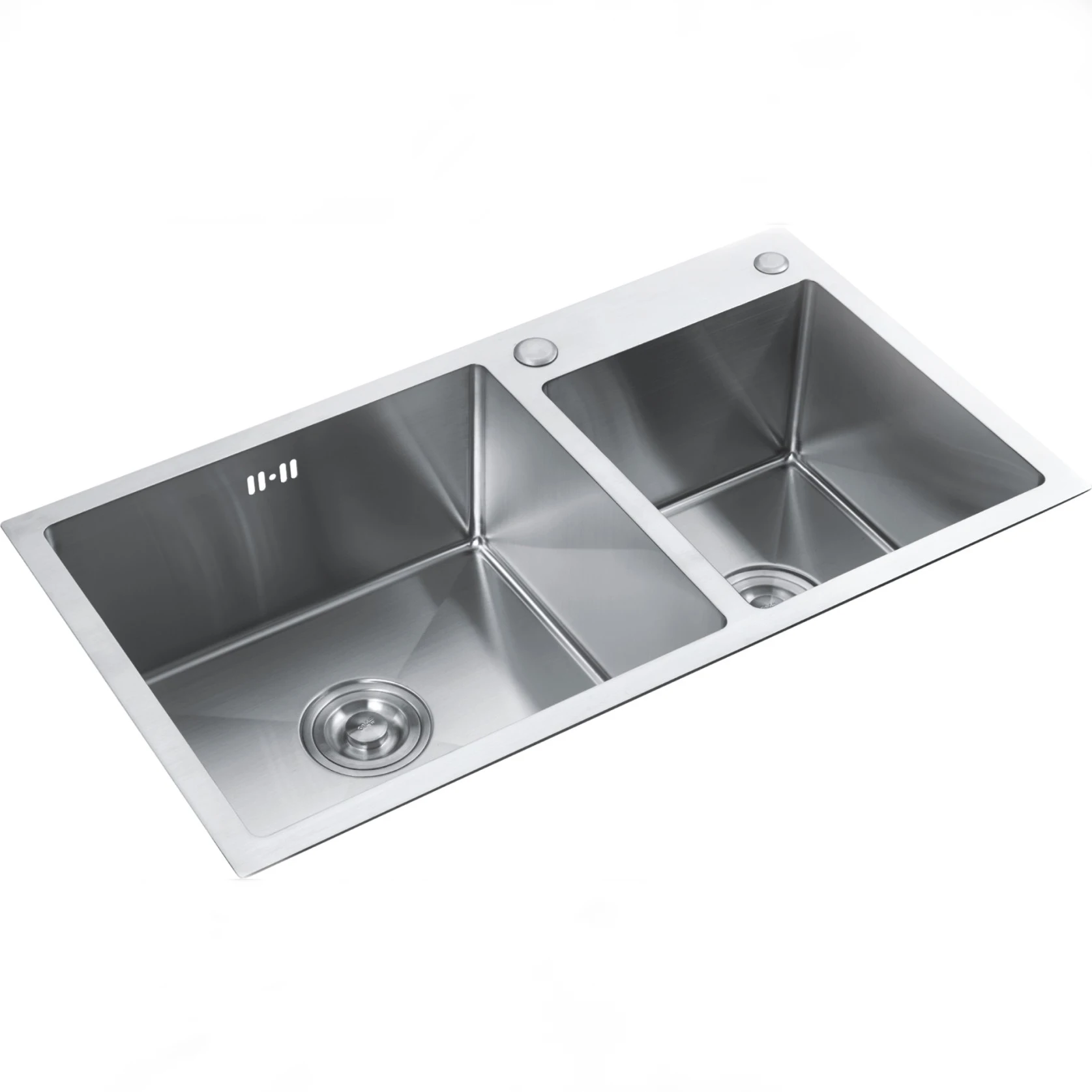 

2025 New Single 304 Stainless Steel Handmade Double Sink Kitchen Sink with Two Bowl