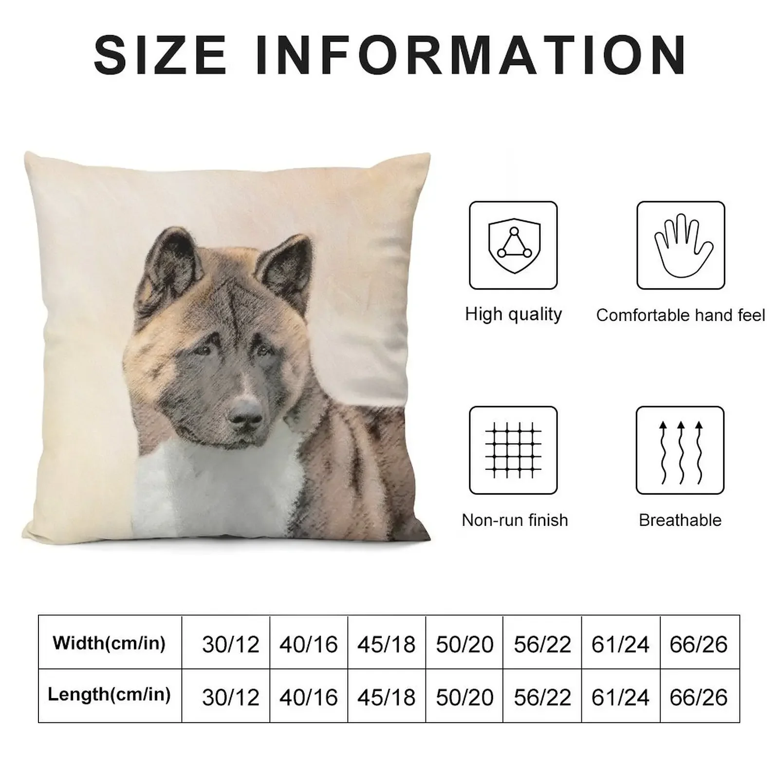 Akita Throw Pillow Cushions For Decorative Sofa Cushion Cover pillow