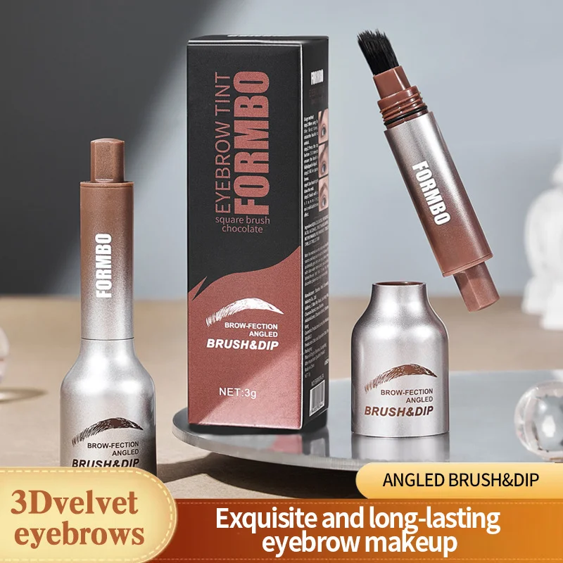 Valentinstagsgeschenk wilder Augenbrauen Samt dreidimensionaler Augenbrauenstift FORMBO Haarfärbemittel Eyeliner Gel großer Bürstenkopf