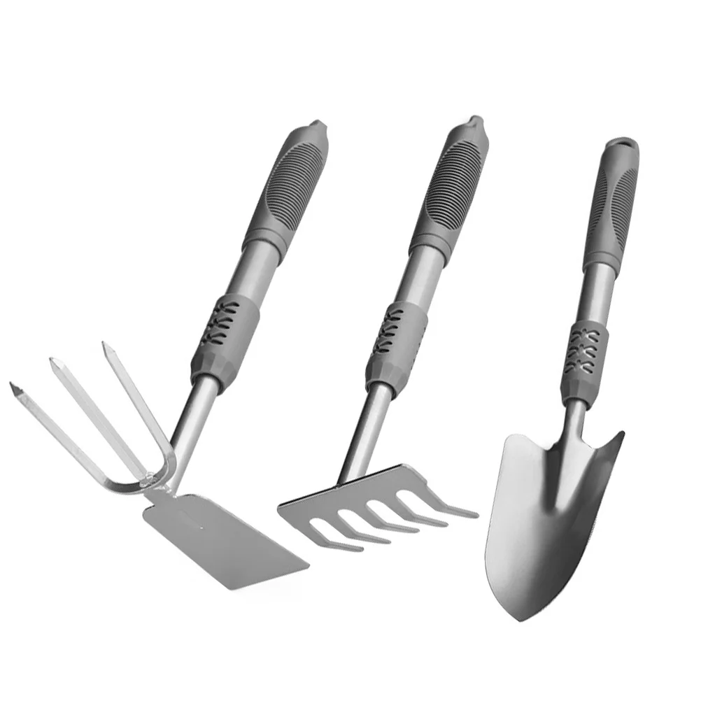 1Set Practical Gardening Shovel Kit Durable PVC Steel Handle Soil Digging Transplanting Weeding Tools Gift Garden Shovel