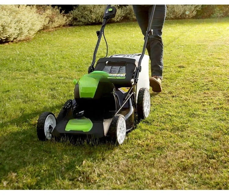 Rechargeable brushless lawn pusher, lawn mower, electric hand push lawn mower
