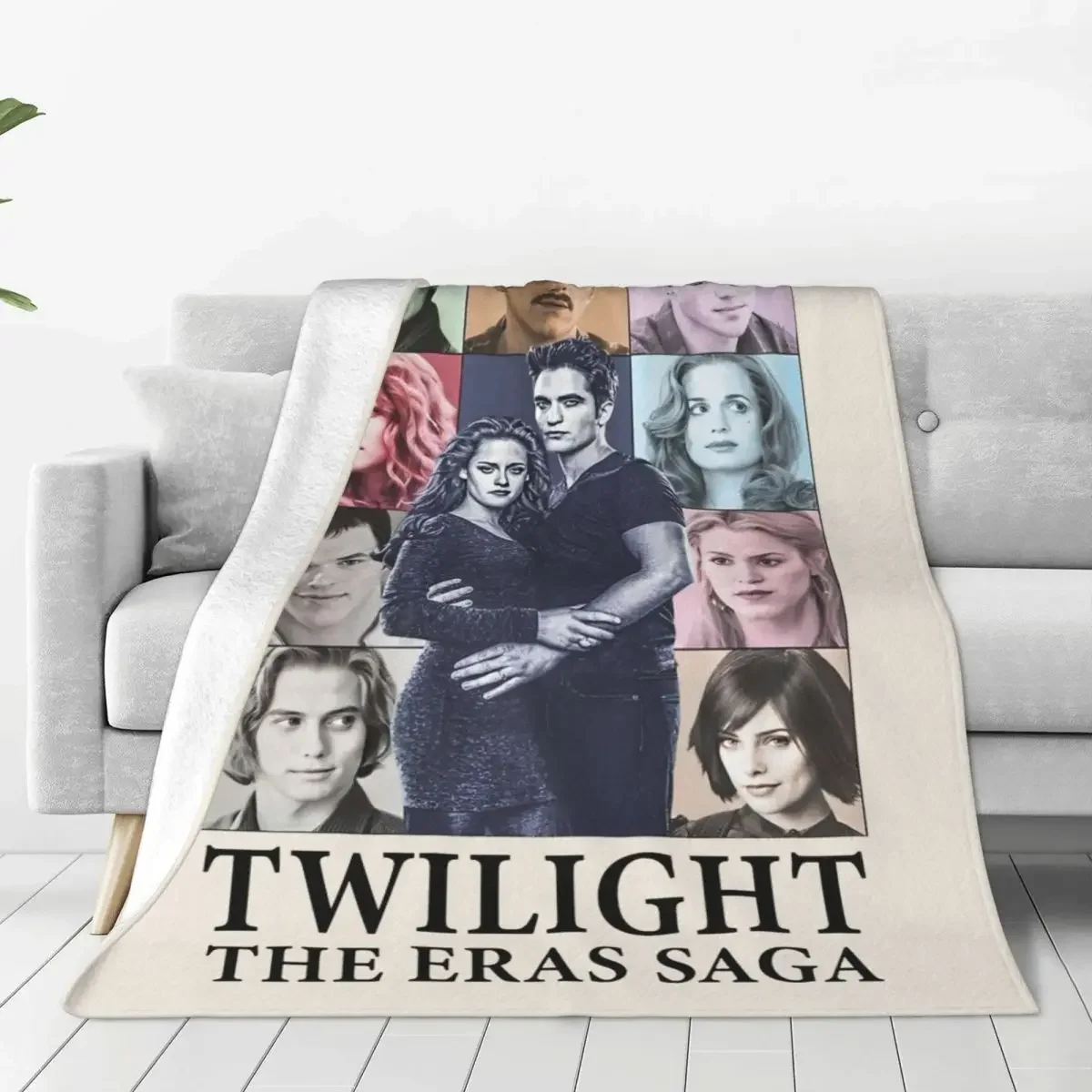 Twilight Eras Tour Blanket Flannel Print Edward Cullen Lightweight Thin Throw Blanket for Sofa Outdoor Plush Thin Quilt