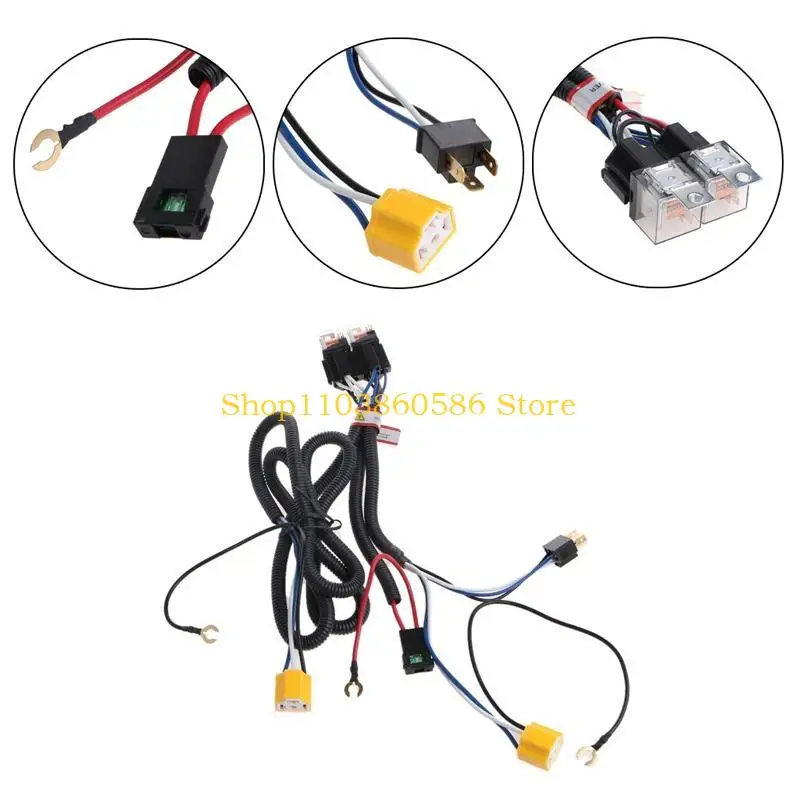 

242A Car Headlight Fog Light Conversion Adapter Connector Cable Sockets Wire Harness Bulb H4 Adapter