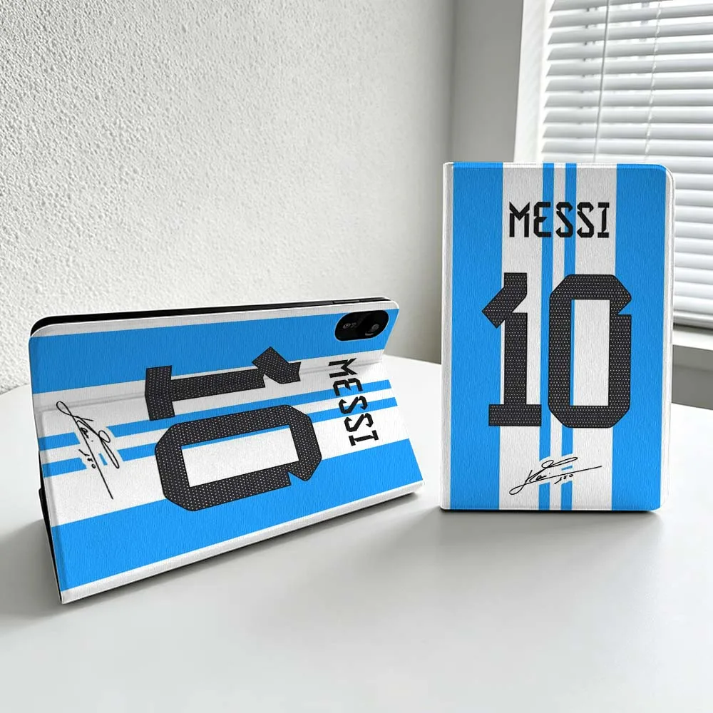 Deluxe M-Messi Number 10 Cover For Xiaomi Redmi Mi Pad 8 7 6 5 4 2 SE K Pro Max Ultra Poco Pad Soft Inch Tablet Case