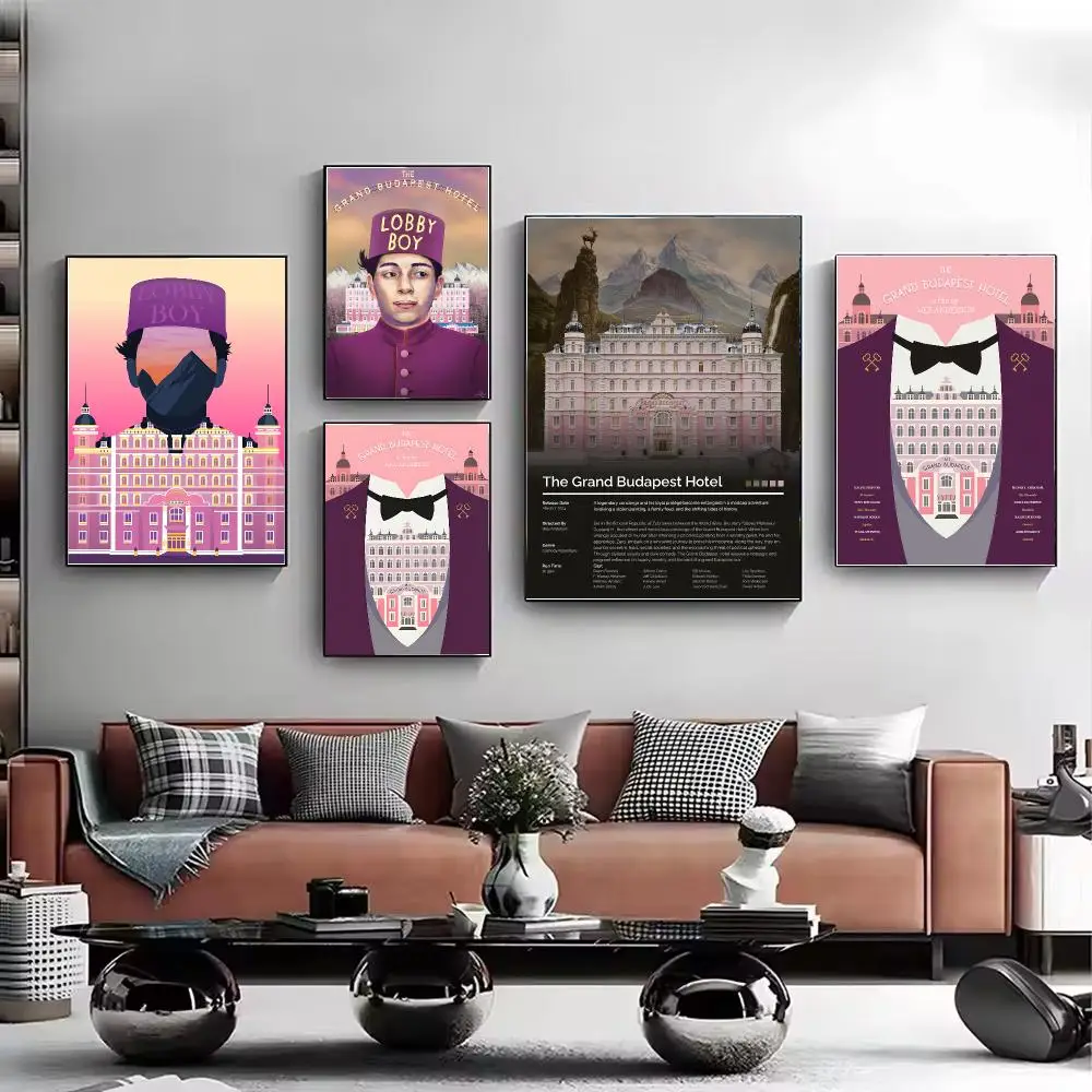 Movie The Grand Budapest Hotel Poster HD Wall Art Aesthetic Home Decor for Living Room Bedroom Café Office Stylish Gift
