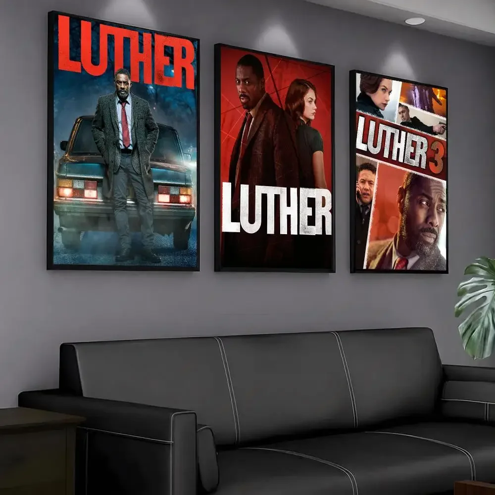 tv series L-Luther-R Painting Calligraphy Artwork for Home Bedroom Office Wall Decoration Gift