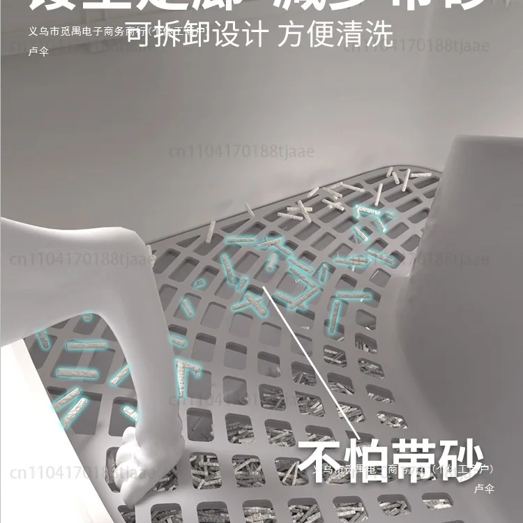 Cat litter box number Fully enclosed toilet Anti-splashing deodorant shit basin Corridor type deodorant sand box Cat belt
