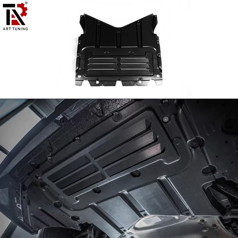 

Dry Carbon Fiber Engine Guard & Oil Cooler Guard For BMW M5 G90/G99 - OEM Style Skid Plate Underbody Protection Cover