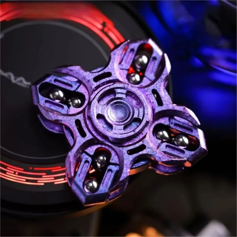 MOT 지르코늄 얼음 크리스탈 튜닝 포크 핑거 스피너 Fidget Spinner 스트레스 릴리프 장난감 데스크 장난감