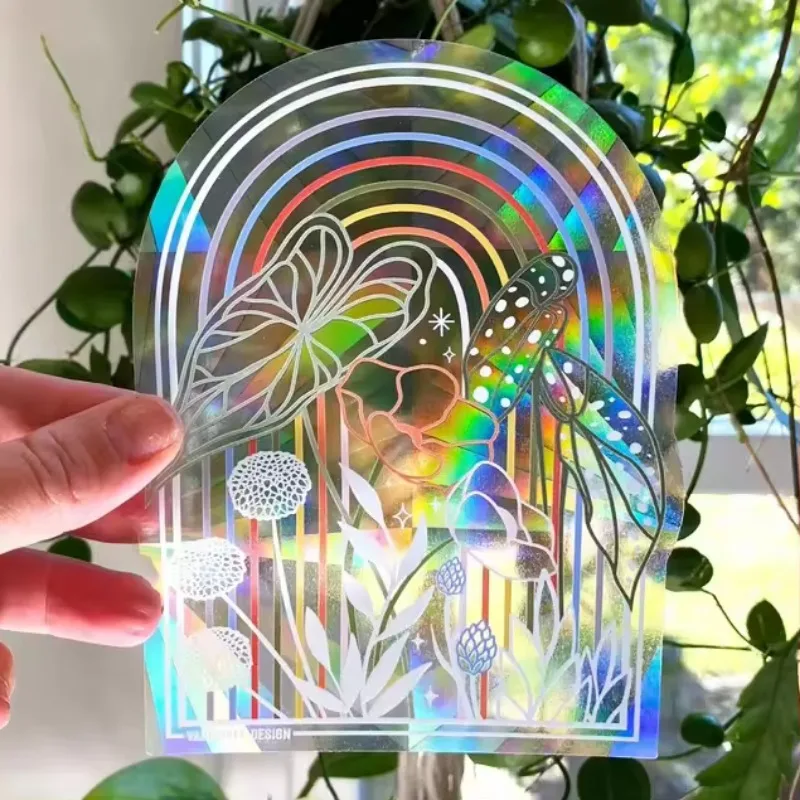 

Sun Catcher Window Stickers Rainbow Prism Window Film Bedroom Decoration Custom Sun Catcher Sticker Decals for Home Decor
