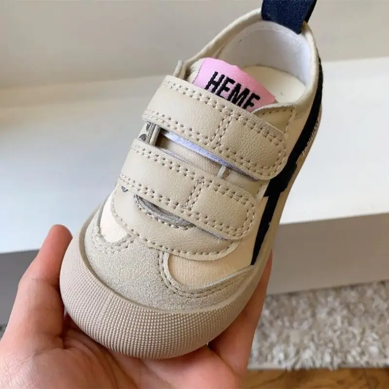 Baby Girls Canvas Shoes Spring Infant Toddler Shoes Breathable Soft Bottom Non-slip Stripe Children Kids Casual Shoes