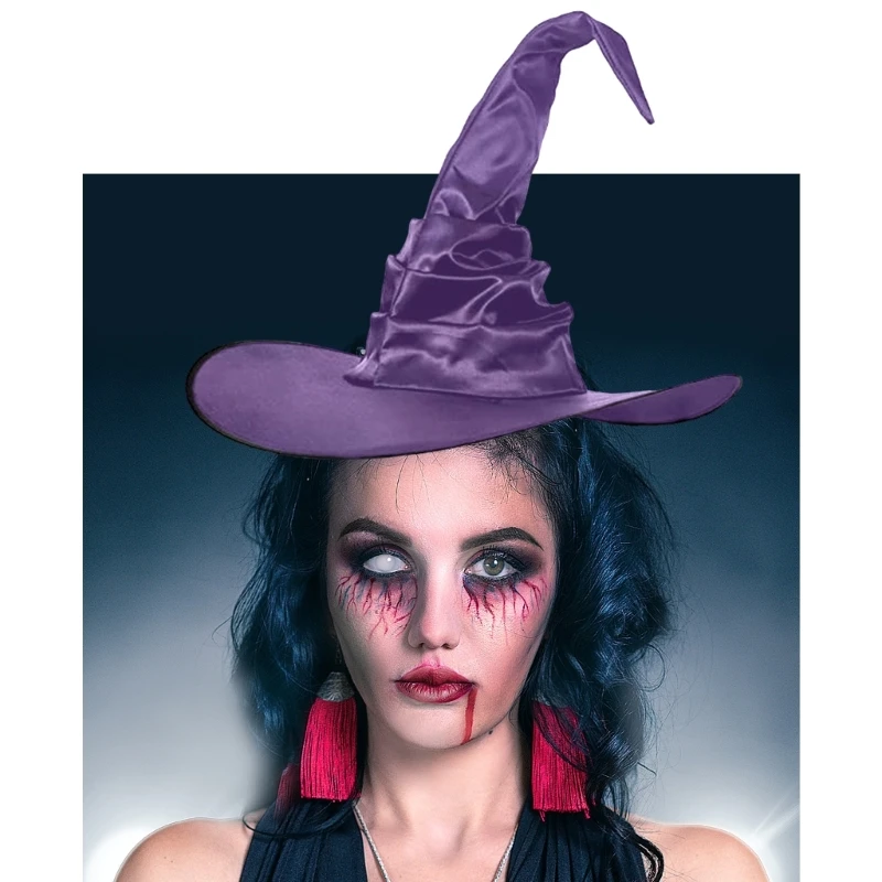 New Witch Costume Set for Halloween Party Adult Wizard Hat Cosplay Party Clothing