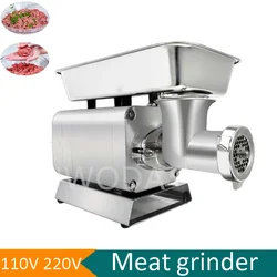 Professional Meat Grinder Electric Food Chopper Stainless Steel Heavy Duty Vegetable Fruit Meat Mincer Commercial Meat Grinder