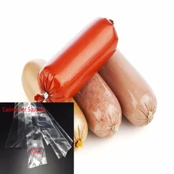 5 Meters Food Grade Casings for Sausage Salami Wide 50mm Shell for Sausage Maker Machine Hot Dog Plastic Casing Inedible Casings