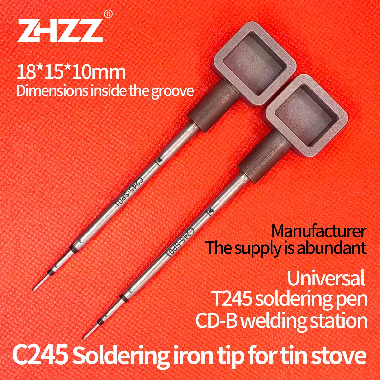 C245 Soldering Iron Tip C245-797 951 912 905 102 064 766 C245-SP01 Solder Pot Cartridge 15*18 for JBC Cartridges T245 Handles