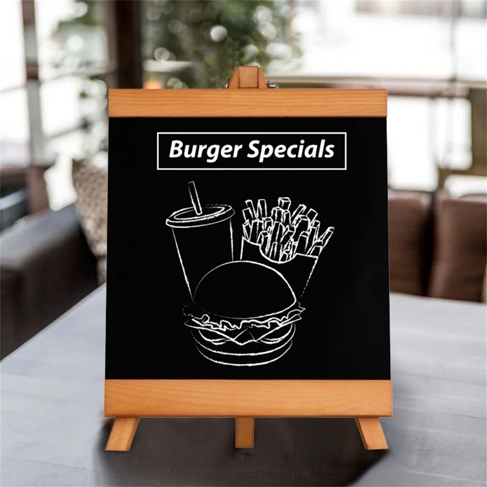 Countertop Blackboard Advertising Poster Display Rack Menu Stand Restaurant Message Board Desktop Table Food Name Display Stand