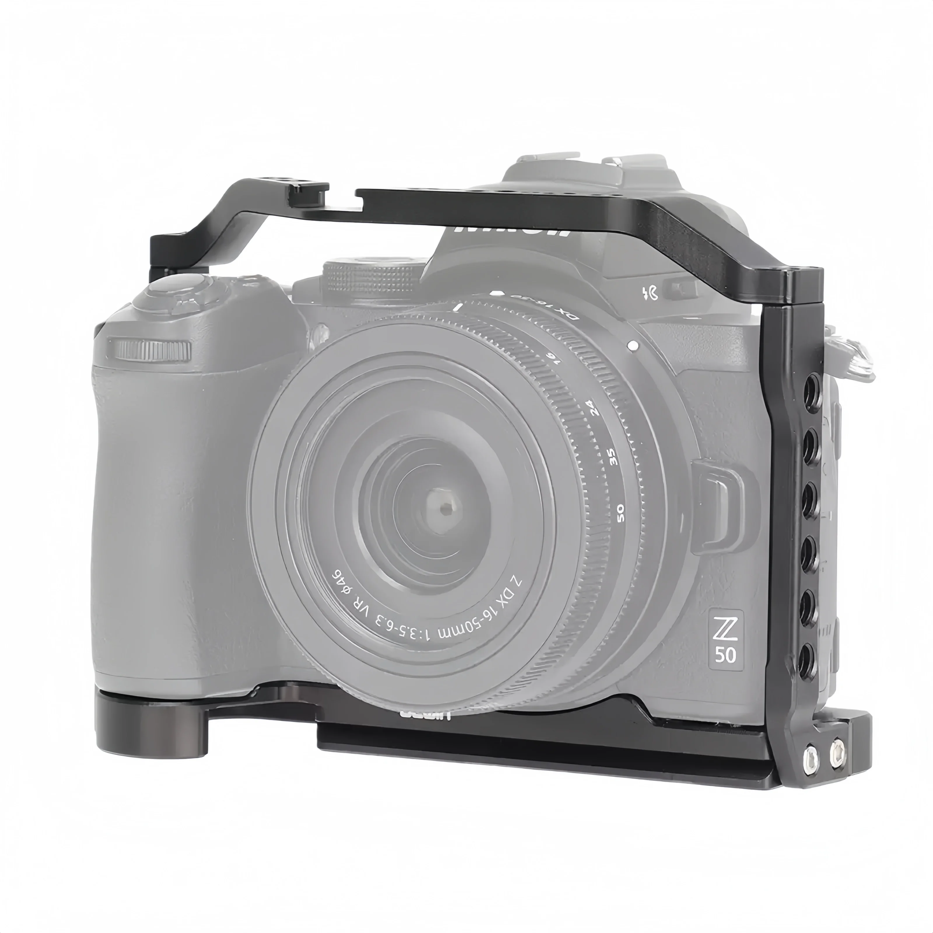 مثبت قفص الكاميرا سريع التحرير لإطار حماية من الألومنيوم لتوسيع Nikon Z50 VLOG