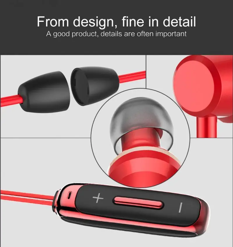 BT315 Handsfree  Bluetooth Earphone in-ear Wireless Earphones with mic Bass Sport Magnetic Earpiece in Ear Earbuds