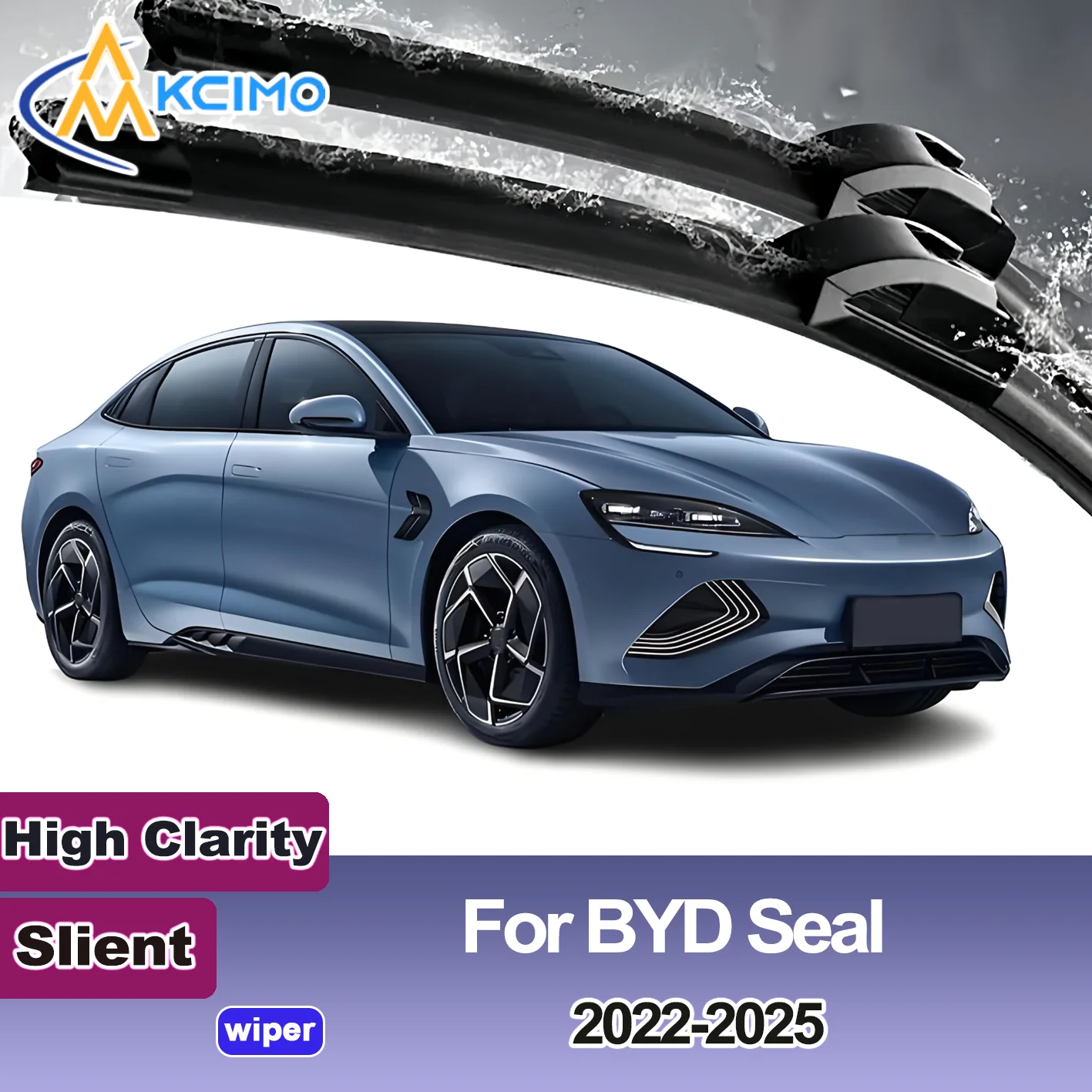 

KCIMO 2PCS New Wiper Blades for BYD BYD Seal EK 2022-2025 Front Windshield Auto Wipers Blade Accessories 2025 2024 2023 2022