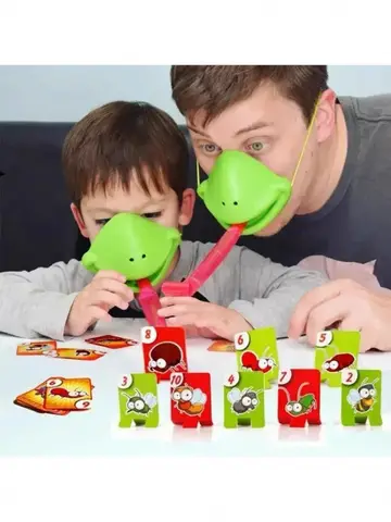 Board Games for Children Family Party Toys Frog Mask Wagging Tongue Lick Cards Antistress Funny Desktop Puzzle Game Toys
