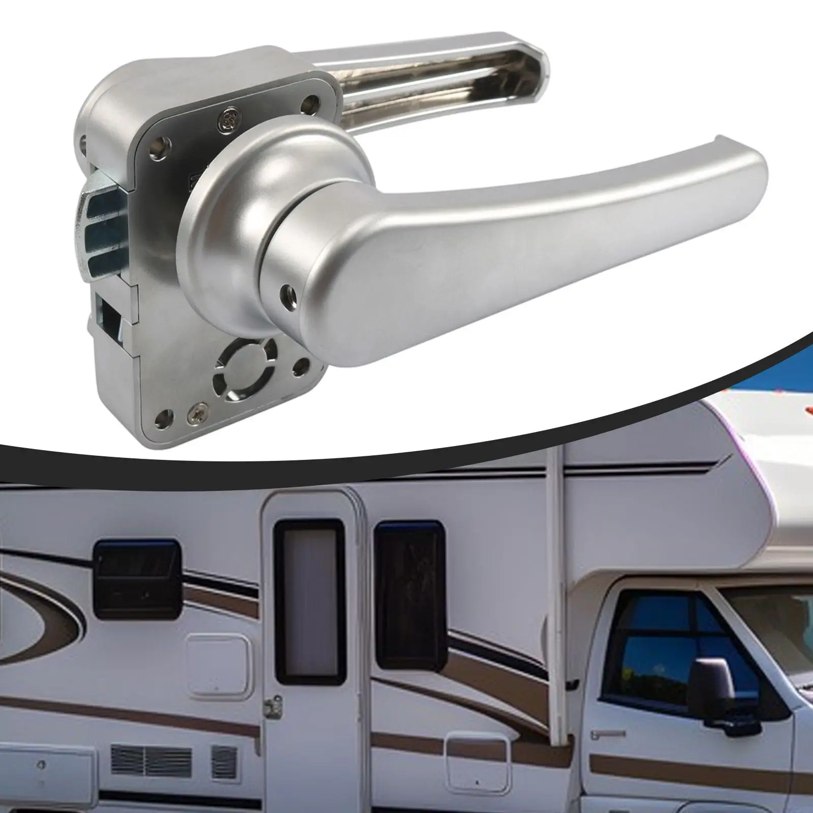 

Замок для двери унитаза на колесах, защелка для лодки, входная ручка, универсальный универсальный дверной замок для ванной комнаты для кемпера, яхты, ванной комнаты, путешествий