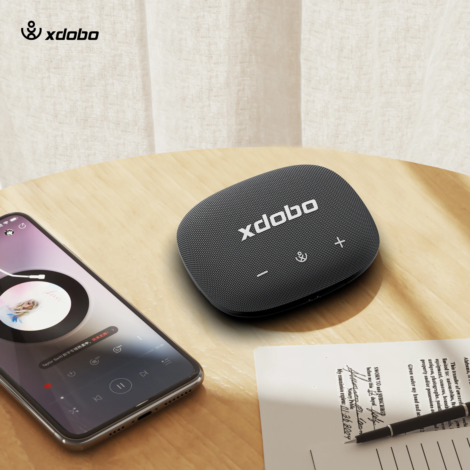 XDOBO 1996 II سمّاعات بلوتوث محمول خارجي مكبر صوت لاسلكي 5 واط قوة الإخراج 30 ساعة حياة طويلة للغاية IP7 مقاومة للماء