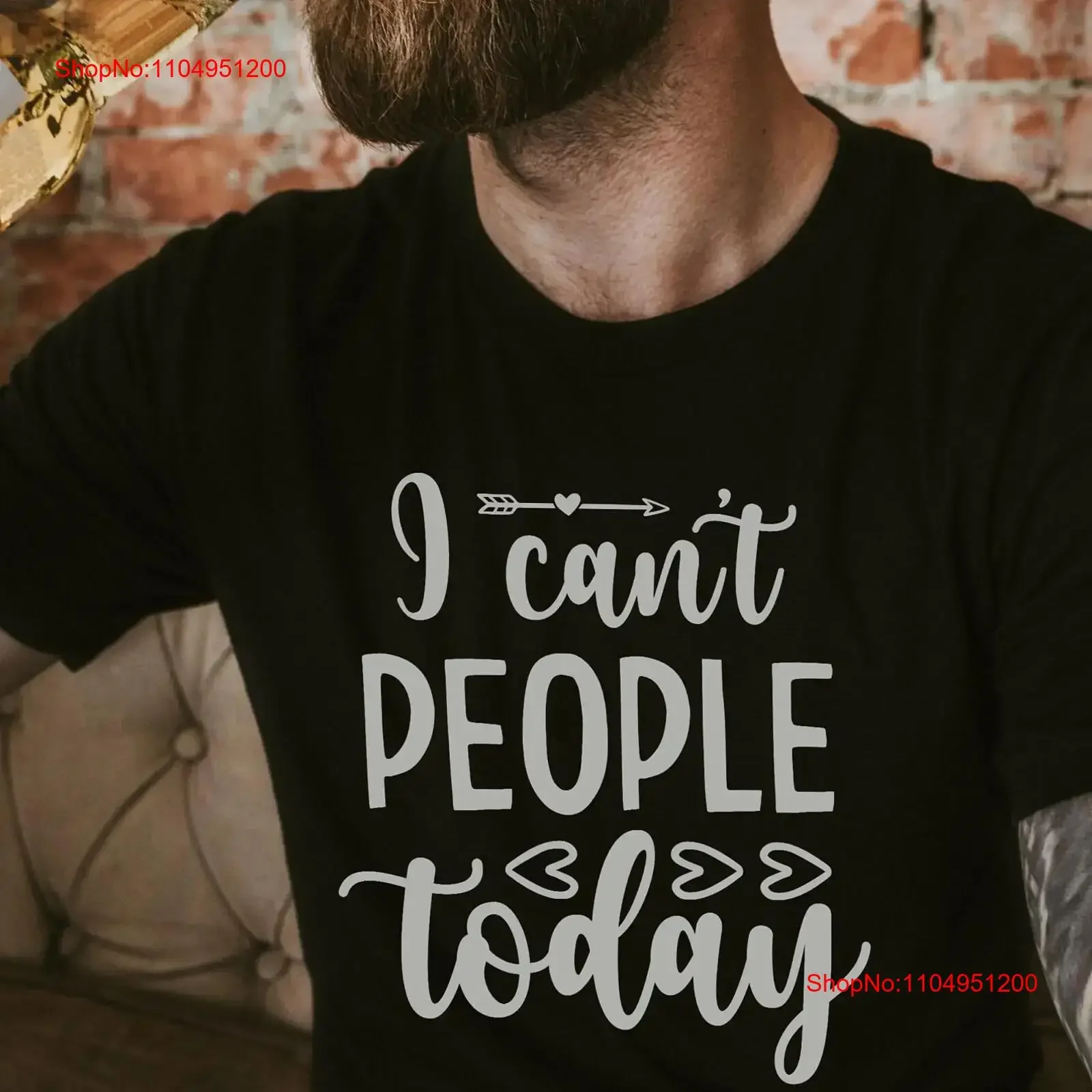 

I Can't People Today T Shirt Antisocial Quote Humor Funny Introvert Sarcastic Nerd vintage Washed Unisex Top For Everyday Wear