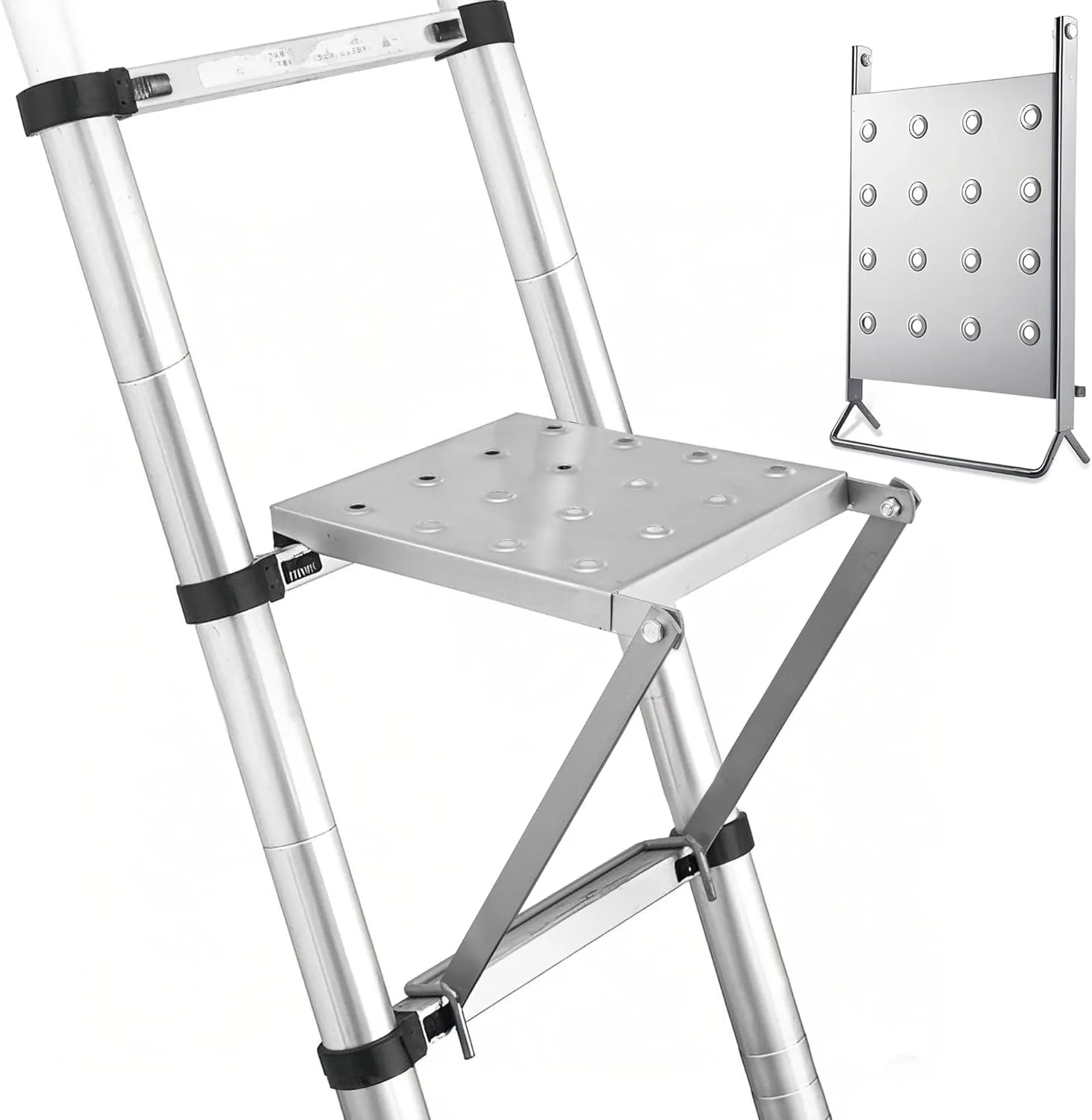 Ladder Work Platform Durable Wide Pedal Practical Attachment Work Ladder Tray for Pantry Kitchen Office Household Painters