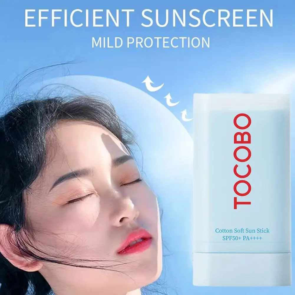 Cotton Soft Sun Stick SPF50+ PA++ Lightweight Sunscreen Stick For Face Hydrating Formula Non-Greasy Natural Concealer Skincare