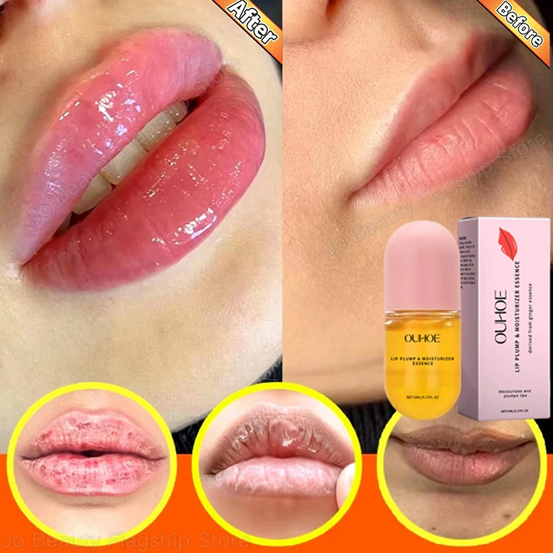 

New Lip Plump Serum Increase Lip Elasticity Reduce Lip Mask Fine Lines Instant Volumising Increase Moisturizing Lip Essence Oil