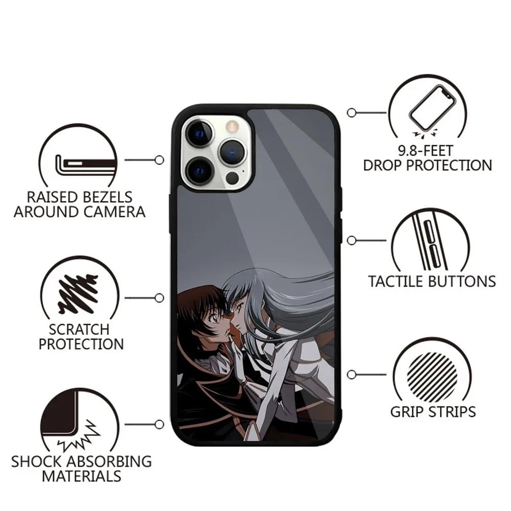 Code G-Geass Lelouch Phone Case For iPhone 16,15,14,13,12,11,Plus,Pro,Max,Mini Magsafe Magnetic Wireless Charging image 6