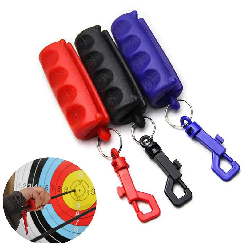 Outdoor Rubber Gel Archery Shoot Bow Outdoor Rubber Arrow Puller Remover With Keychain Tool Shooting Target Accessories Yoga