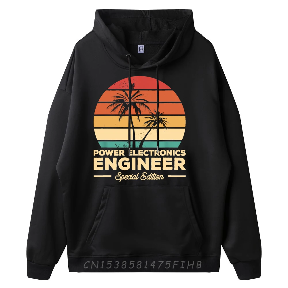 Geek Vintage Power Electronics Engineer Engineering ملابس منقوشة بكم طويل البلوز أحدث طاقم الرقبة رجل هوديس