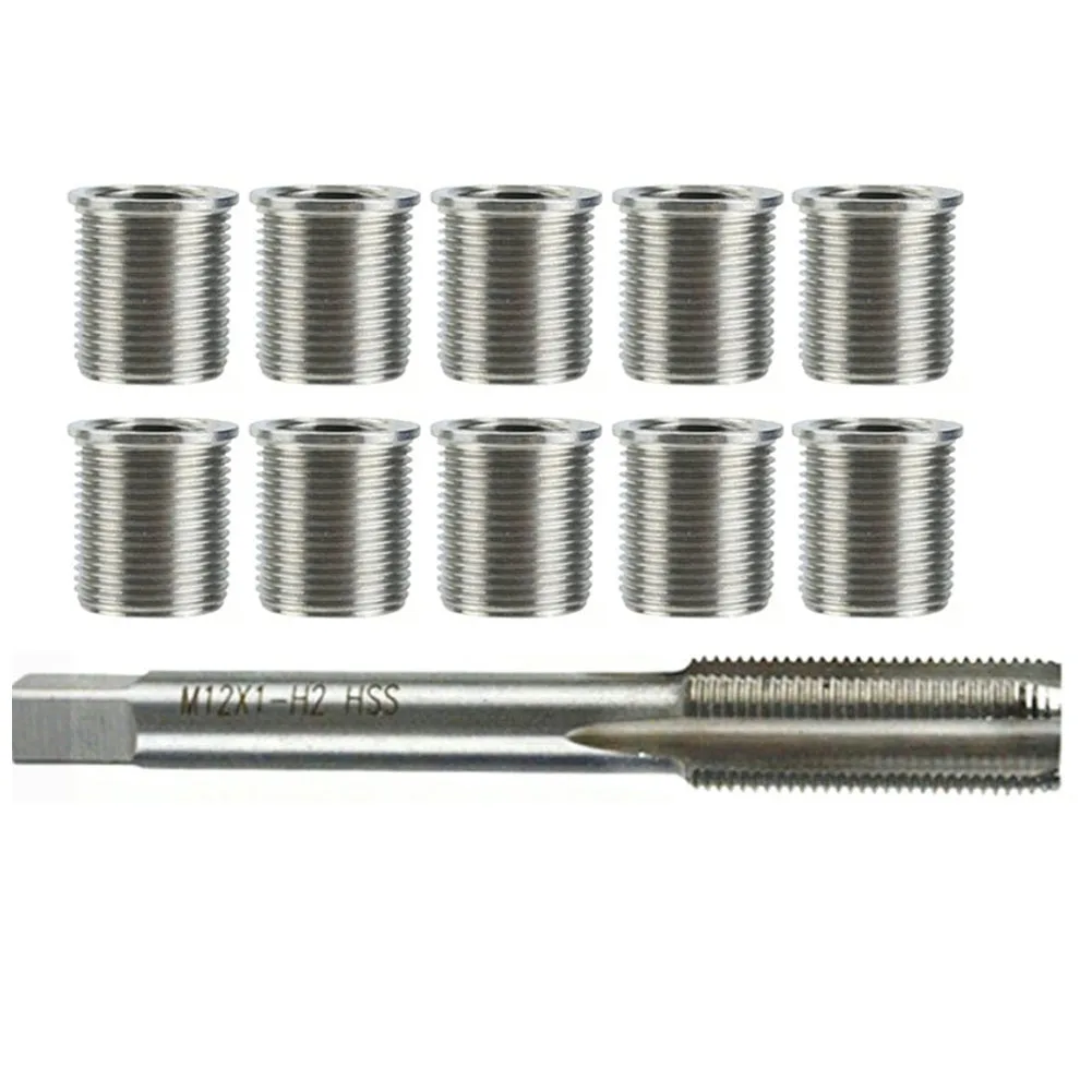 

Hread Repair Kit M10*1.0 Thread Repair Kit Stainless Steel Insert For Engines Thread Repair Tool Spark Screw Sleeve Repair