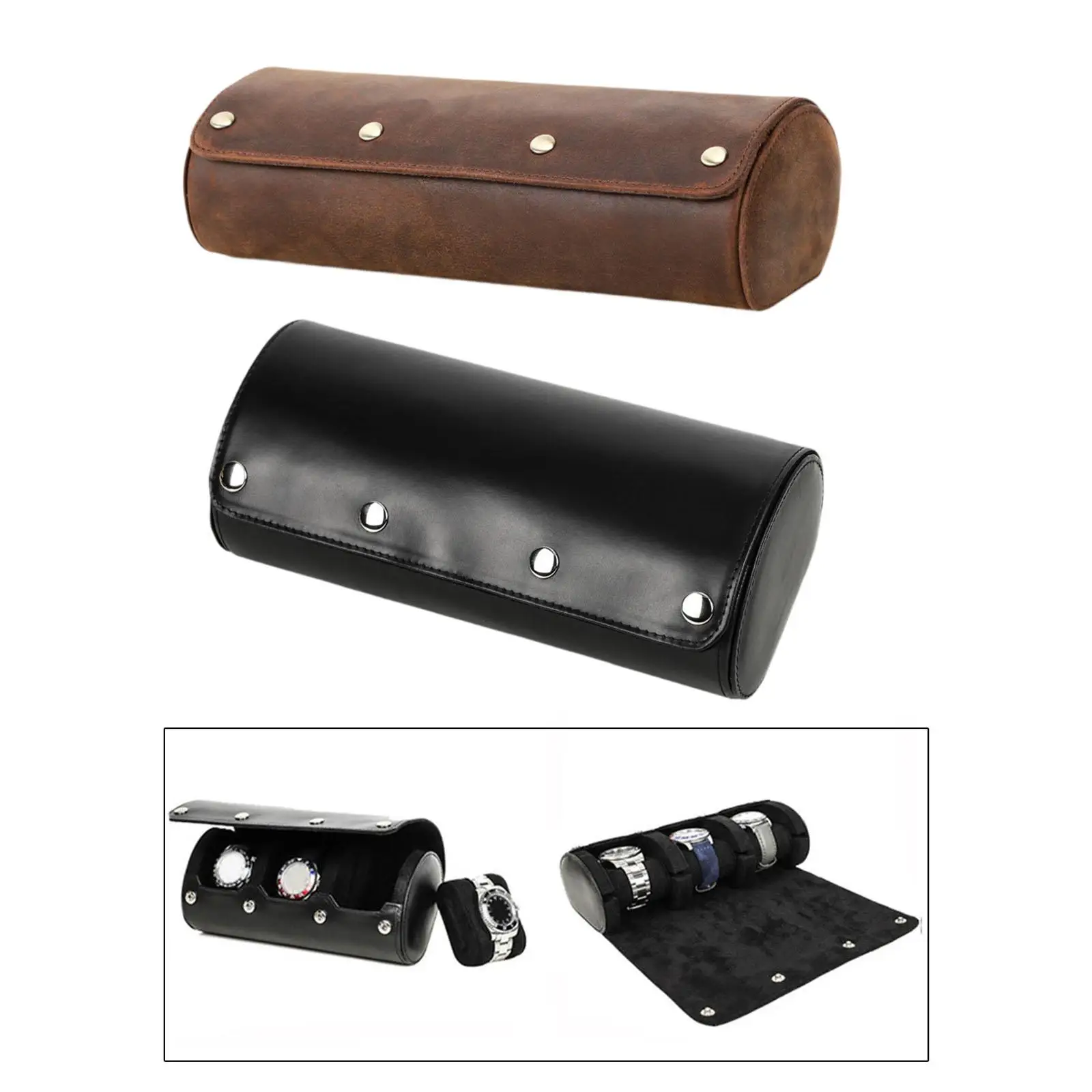 

Watch Storage Case Wear-resisting Stable 3 Slots for Desktop Household Home