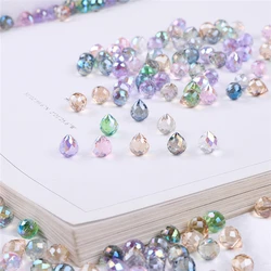 10Pcs/Bag 9x8mm Waterdrop Austrian Crystal Beads Teardrop Glass Loose Beads For Jewelry Making Bracelet DIY Earrings Accessories