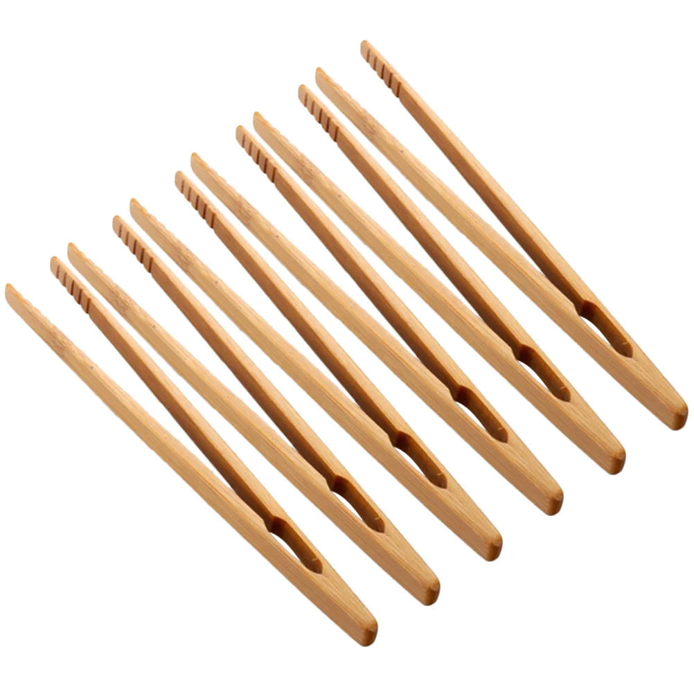 6 Pcs Wooden Tweezers Tool Fine Motor Skill Toys Kids Educational Parent child Game Montessori Grip Training Beads Tongs Safe