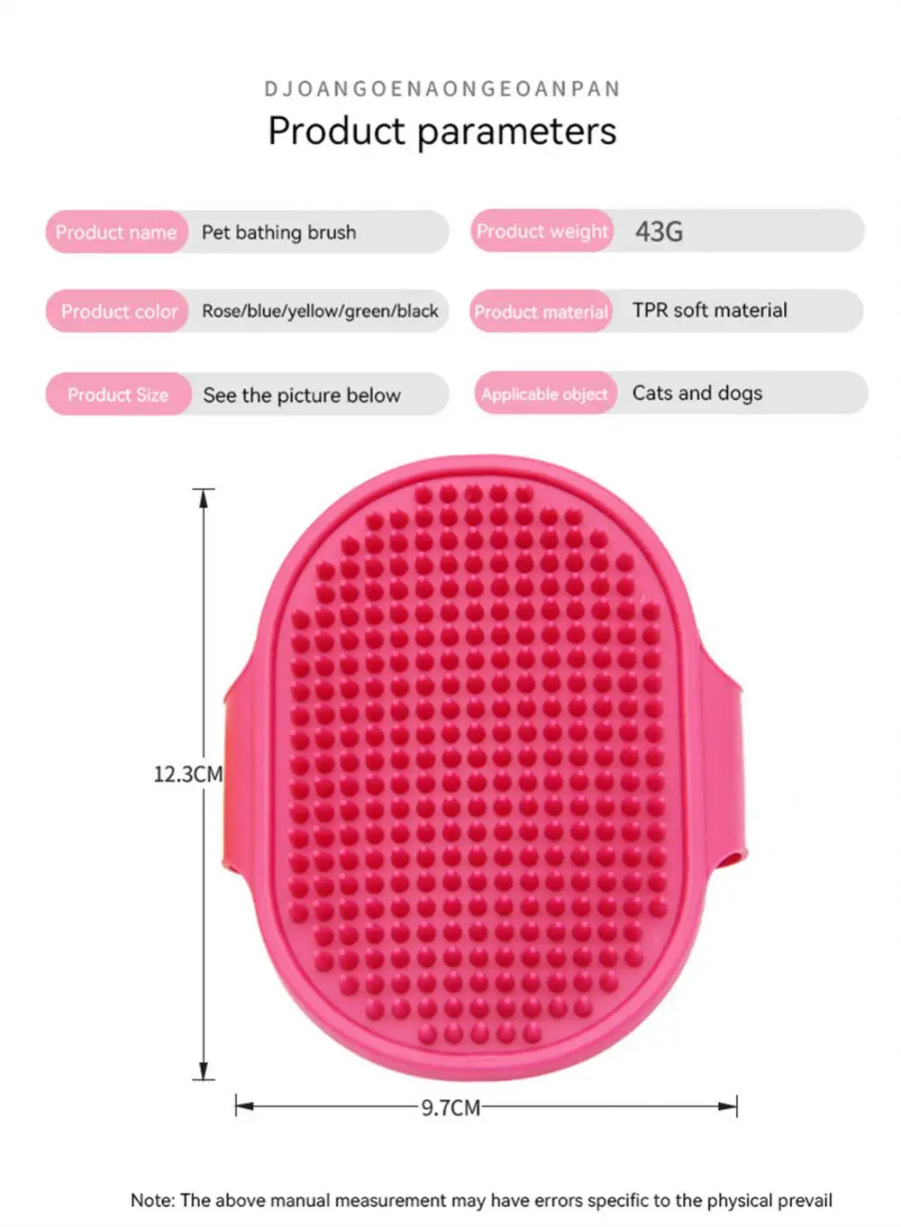 Borracha macia Dog Cat Brush Pet Banho Silicone Pente Massagem Pente Removedor de cabelo Pet Supplies Dog Grooming Wash Cleaning Equipment