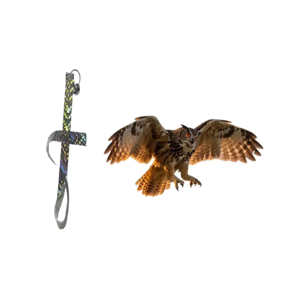 Hanging Owl Garden Decor For Bird Control Outdoors Featuring For Eagle Themed Design Made From Weather Resistant Plastic