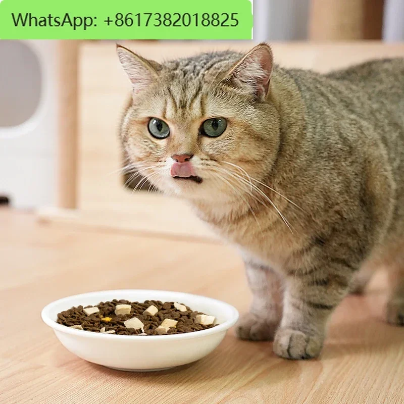 Homan Macaron Ceramic Bowl Maca Cat Bowl Cat Food Basin Adapted to Real Smart Feeder Universal for Cats and Dogs