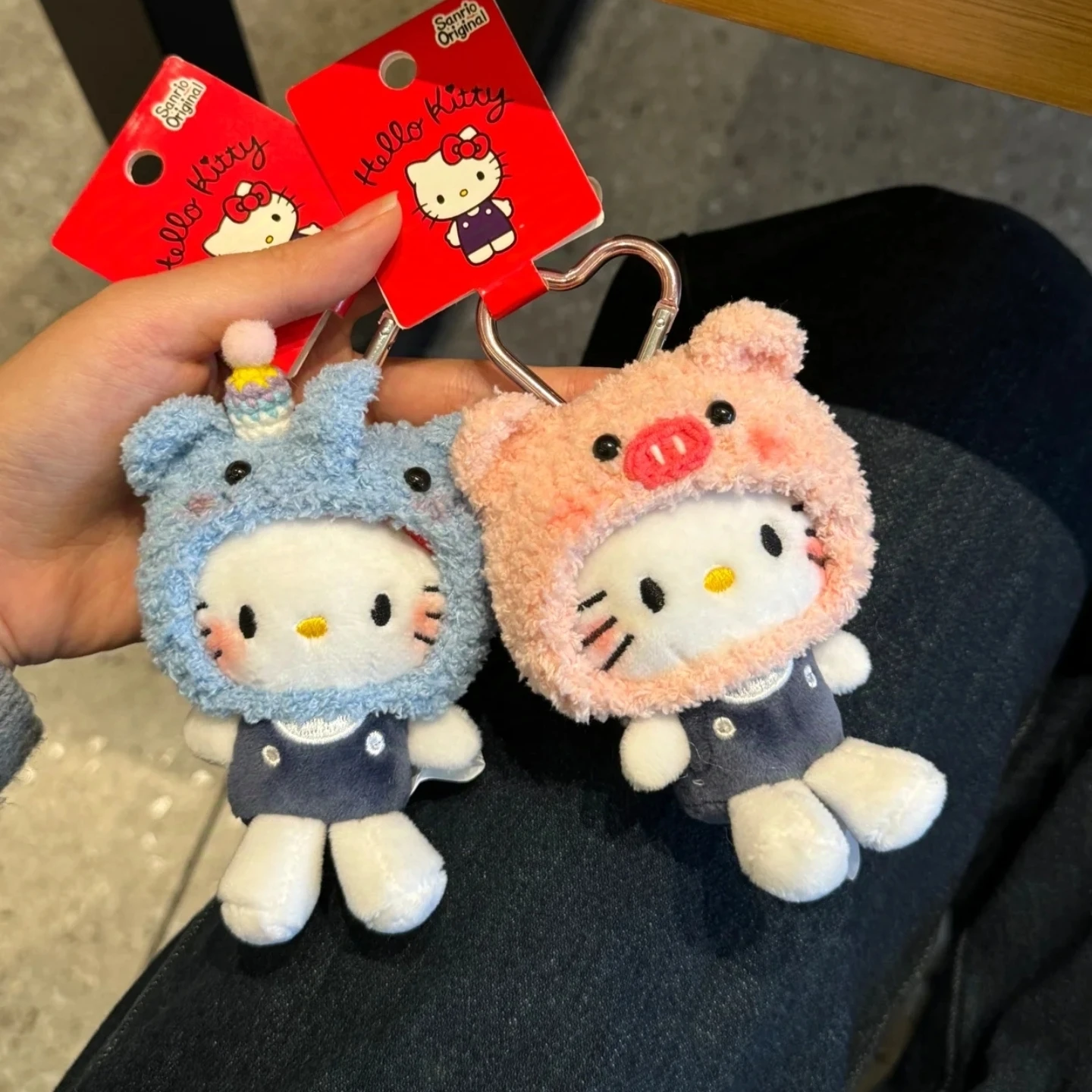 Cute Kit Sauce Headgear Bag Pendant Winter Healing Hellokit Cat Schoolbag Ornaments Doll Doll