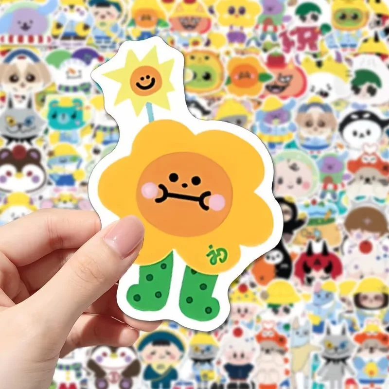 71Pcs Male CP Cartoon Cute Stickers Thai Star Pondphuwin Supporting Collection Animal Sculpture Periphery Waterproof Graffiti