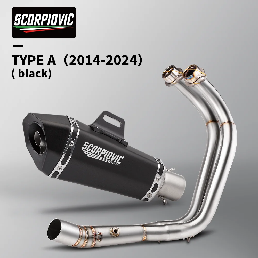 Geschikt voor MT-07 FZ-07 2014 - 2024 TRACER 7/GT TRACER 700/GT motorfiets uitlaatsysteem pakket