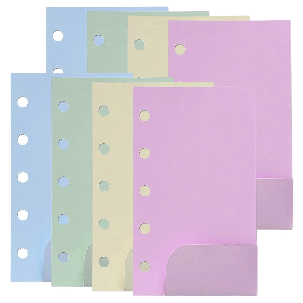 

2 Bags Insert Page Storage Binder Pockets Loose Leaf Scrapbook Inserts Pouch Photo Budget