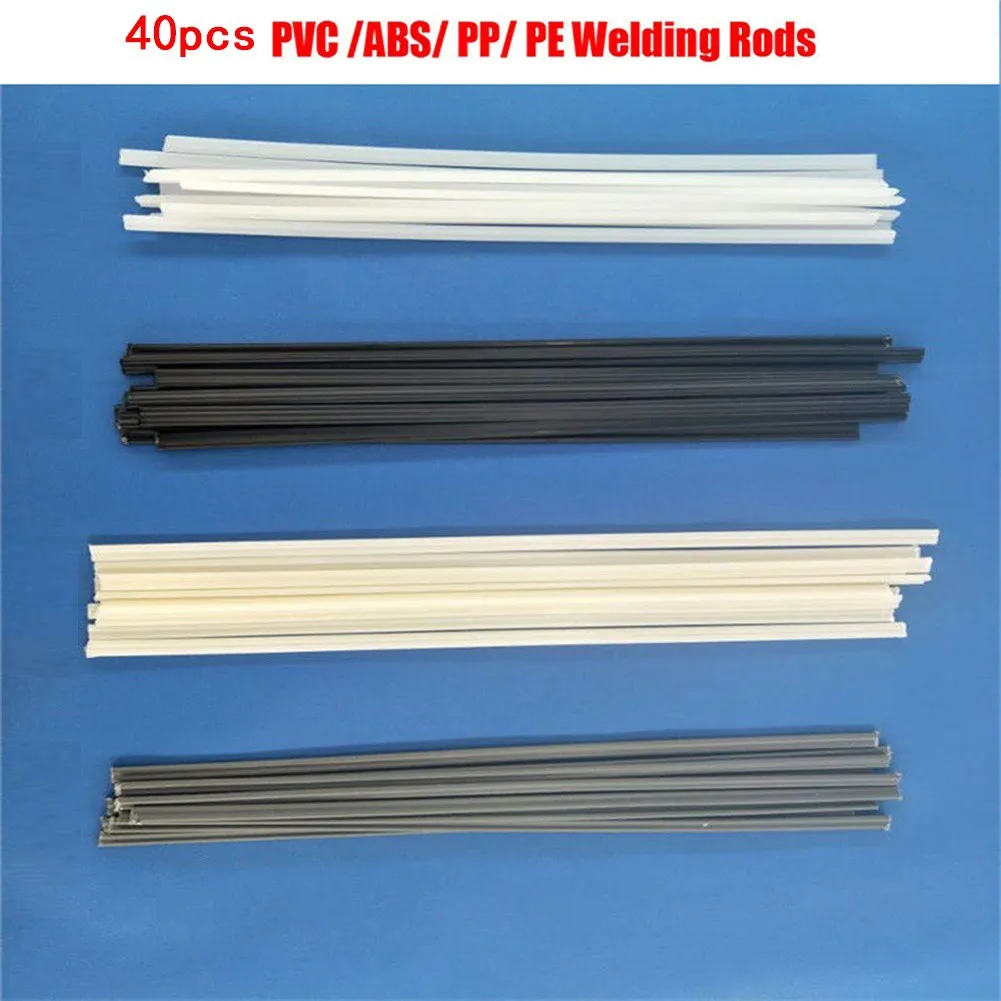 Diverse Applications 40PCS Reliable For Plastic Welding Rods Suitable for Multiple For Plastics Including ABS and PVC