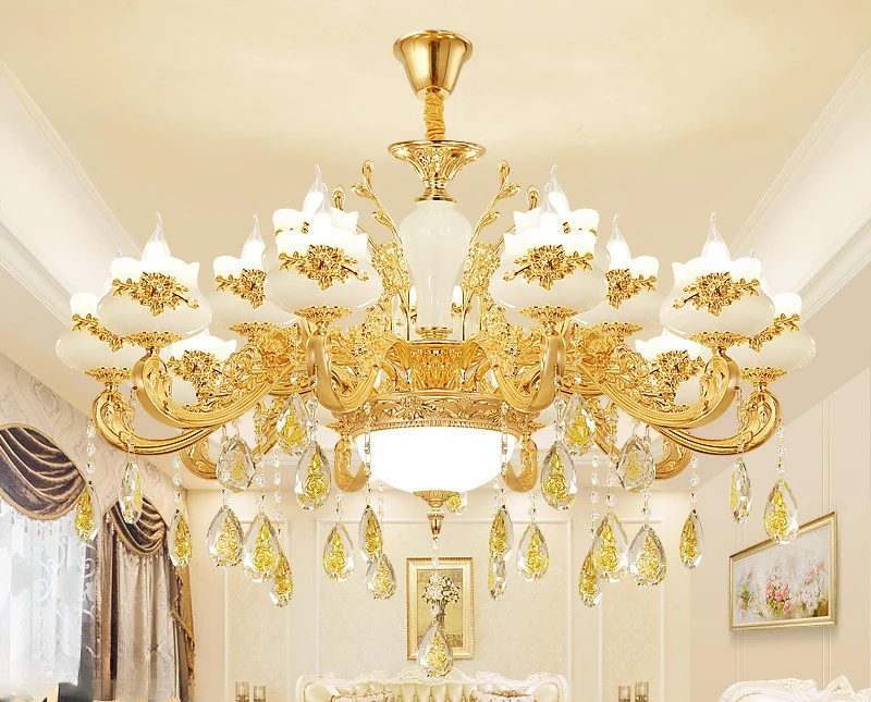 

European chandelier living room lamp dining room villa lamp atmosphere light luxury simple European home bedroom lamp