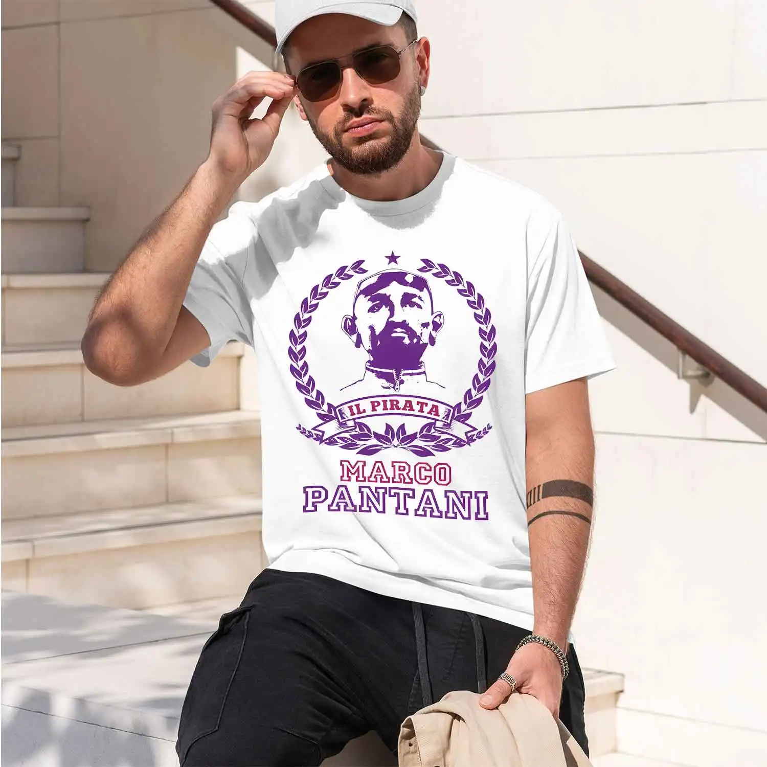 MARCO PANTANI 2026 New Model Men’s Short-sleeve crewneck T-Shirt Classic Casual Multiple Colors and Sizes for Daily Wear All-Day