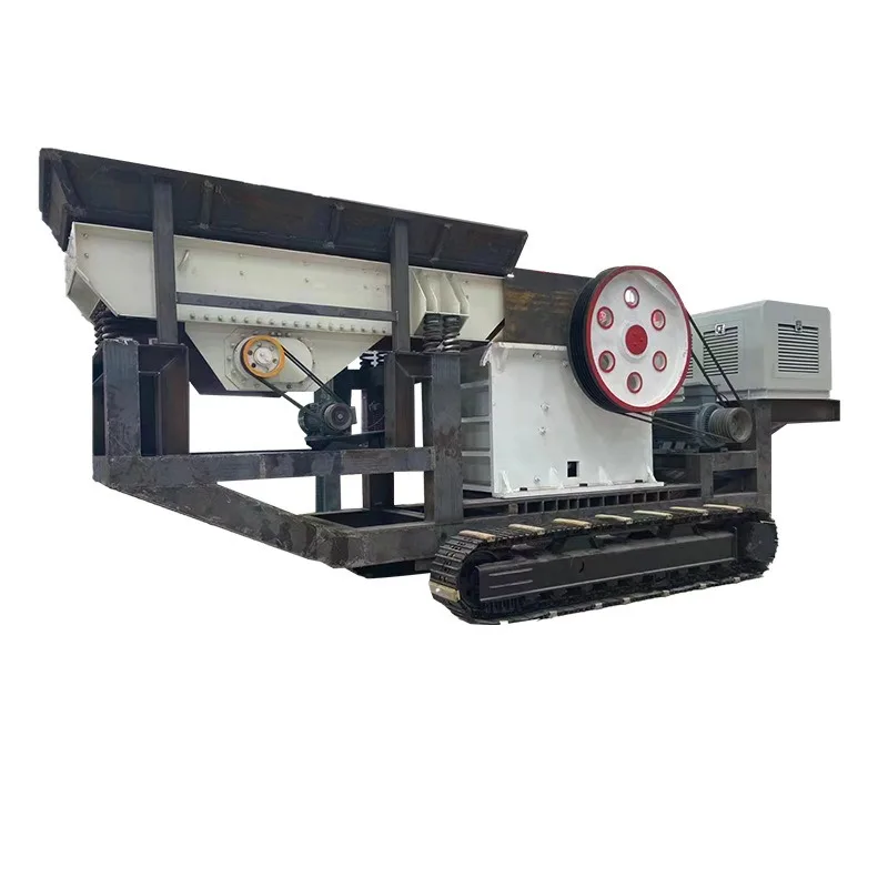 Heavy Duty Crawler Mobile Jaw Crusher Customized For Hard Rock Mining With 1000mm Max Feed Size For Hard Rock Mining Deposit